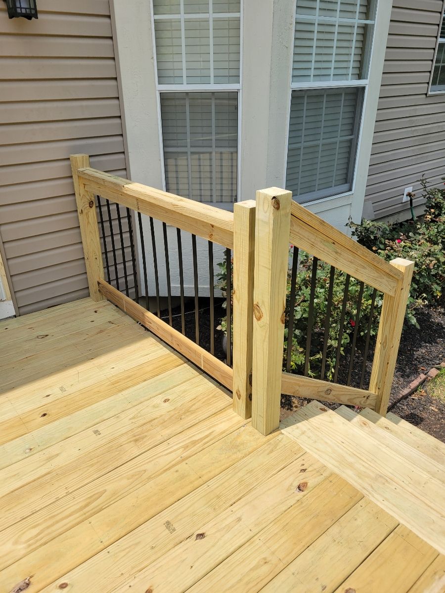 Wooden deck