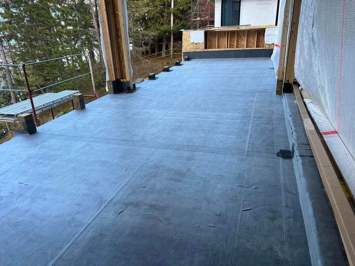 Low Slope EPDM Roofing Installation for Patriot Roofing Plus LLC in Pequot Lakes, MN