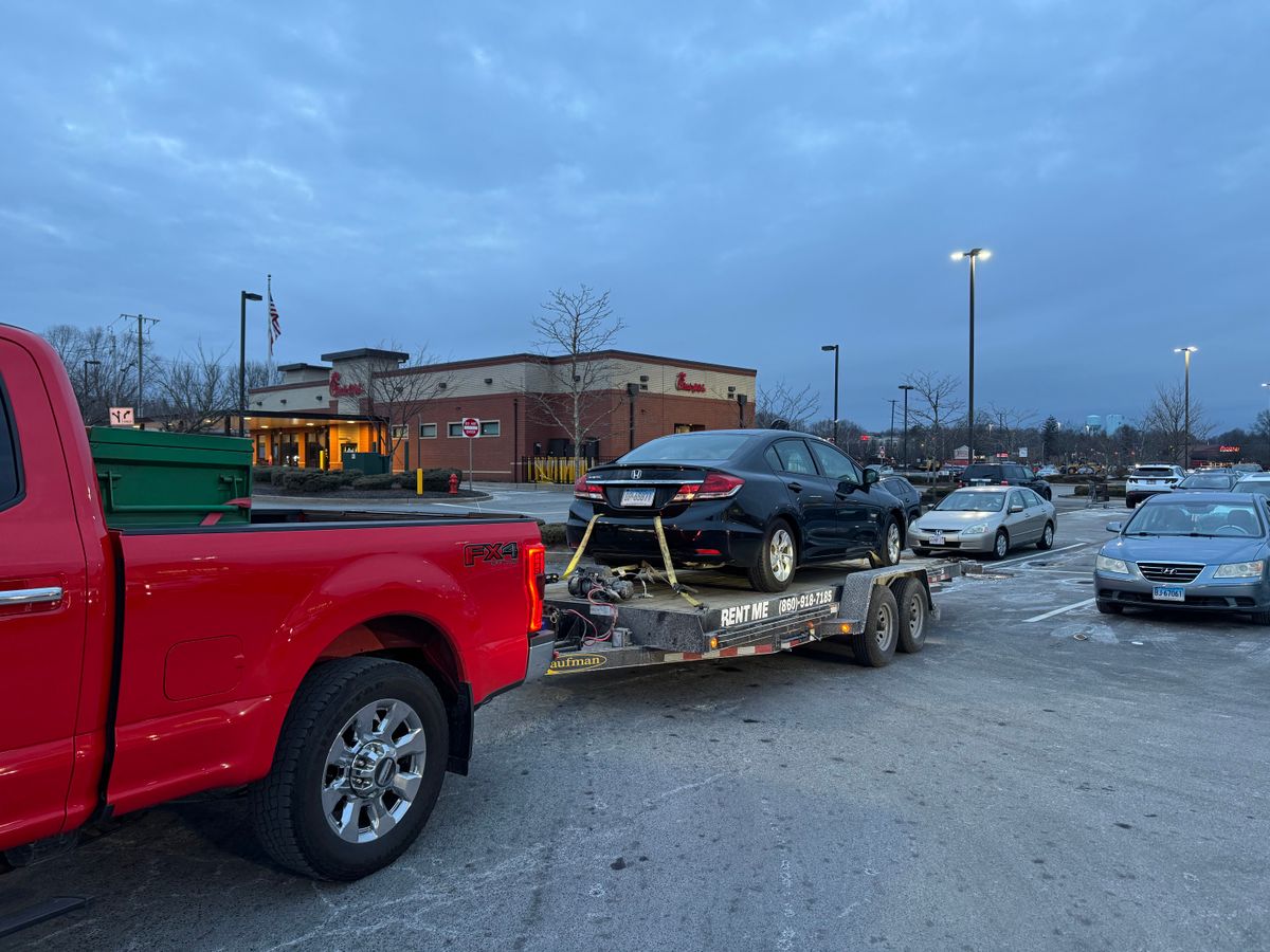Tilt Deck Car Hauler for Chapman Rentals in Ellington, CT