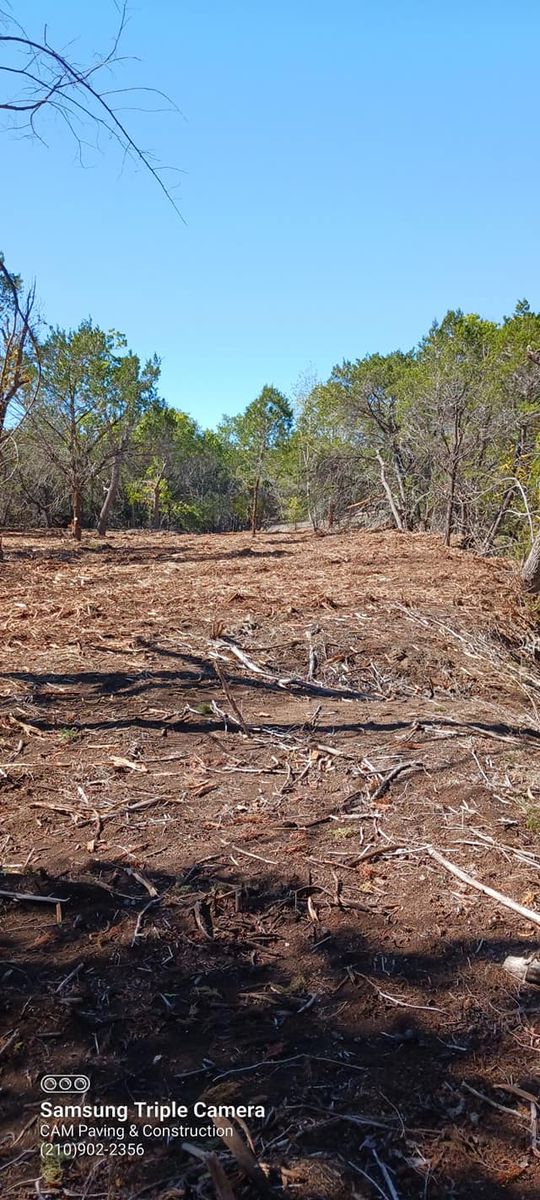 Land Clearing for CAM Paving & Construction in Kendalia, TX