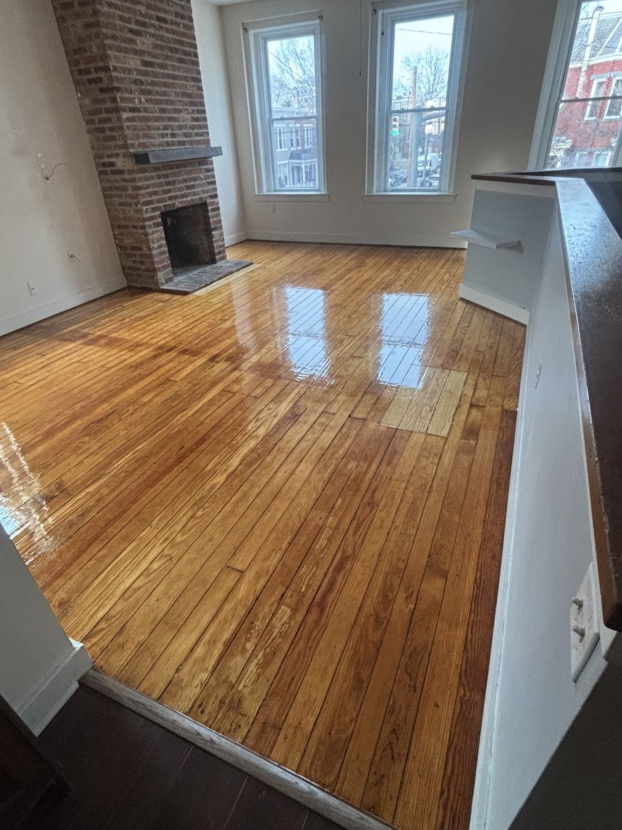 Refinishing hardwood flooring for Jason Tench Flooring LLC in Richmond, VA