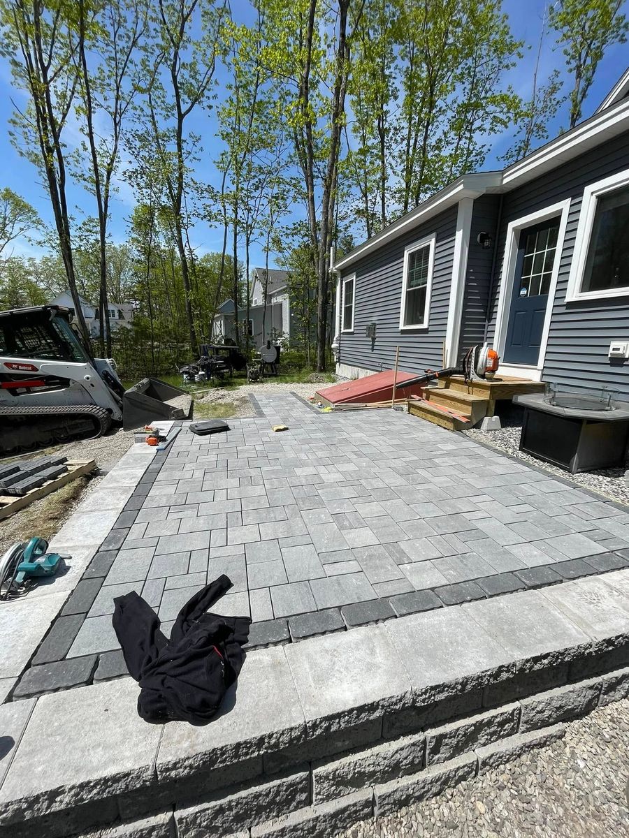 Hardscape Installation for Deering Ridge Landscaping in Waterboro, ME
