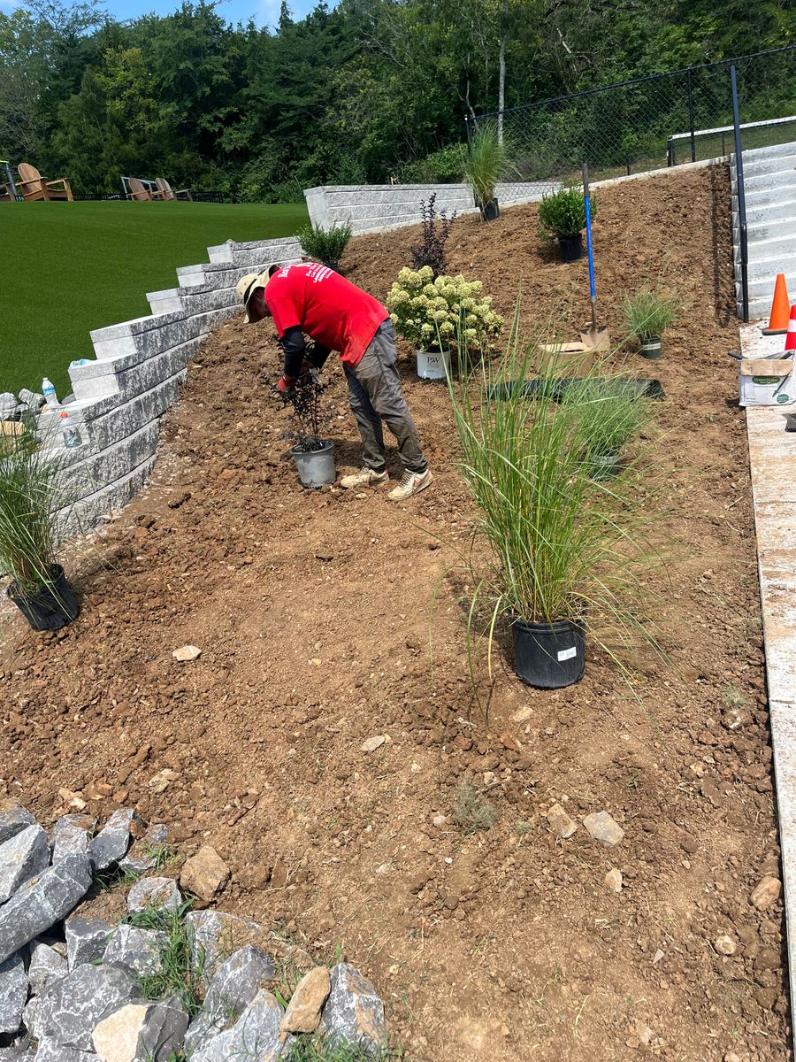 Retaining Wall Construction for Real Deal Lawn Care in Goodlettsville, TN