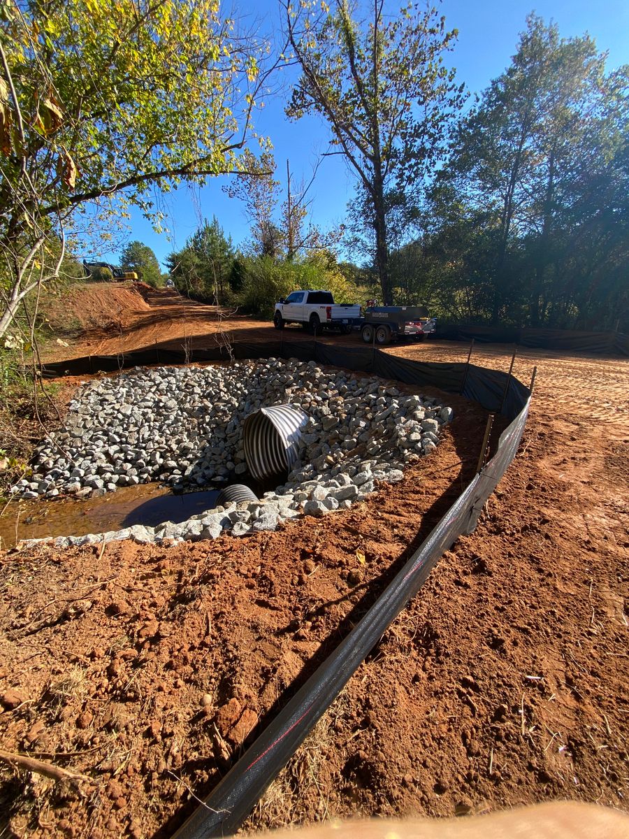 Erosion Control for J&G LandWorx LLC in Rutherfordton, NC