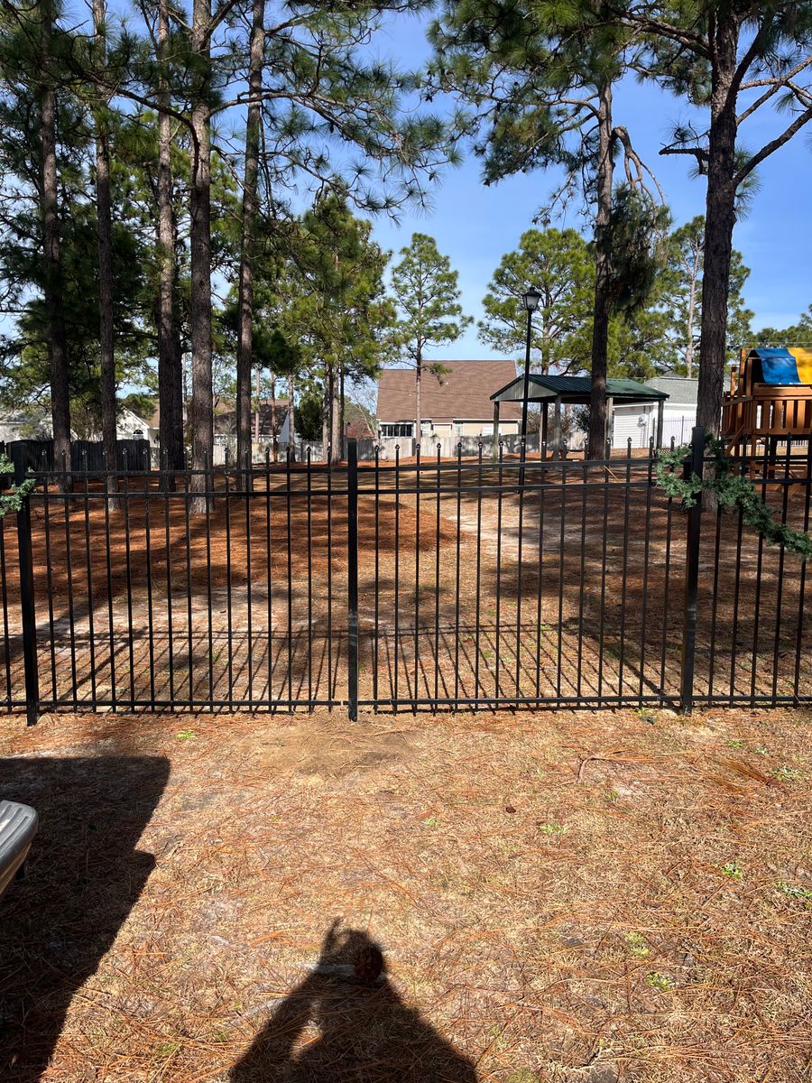 Aluminum Fence Installation for JB Nealy Fence in Elgin, SC