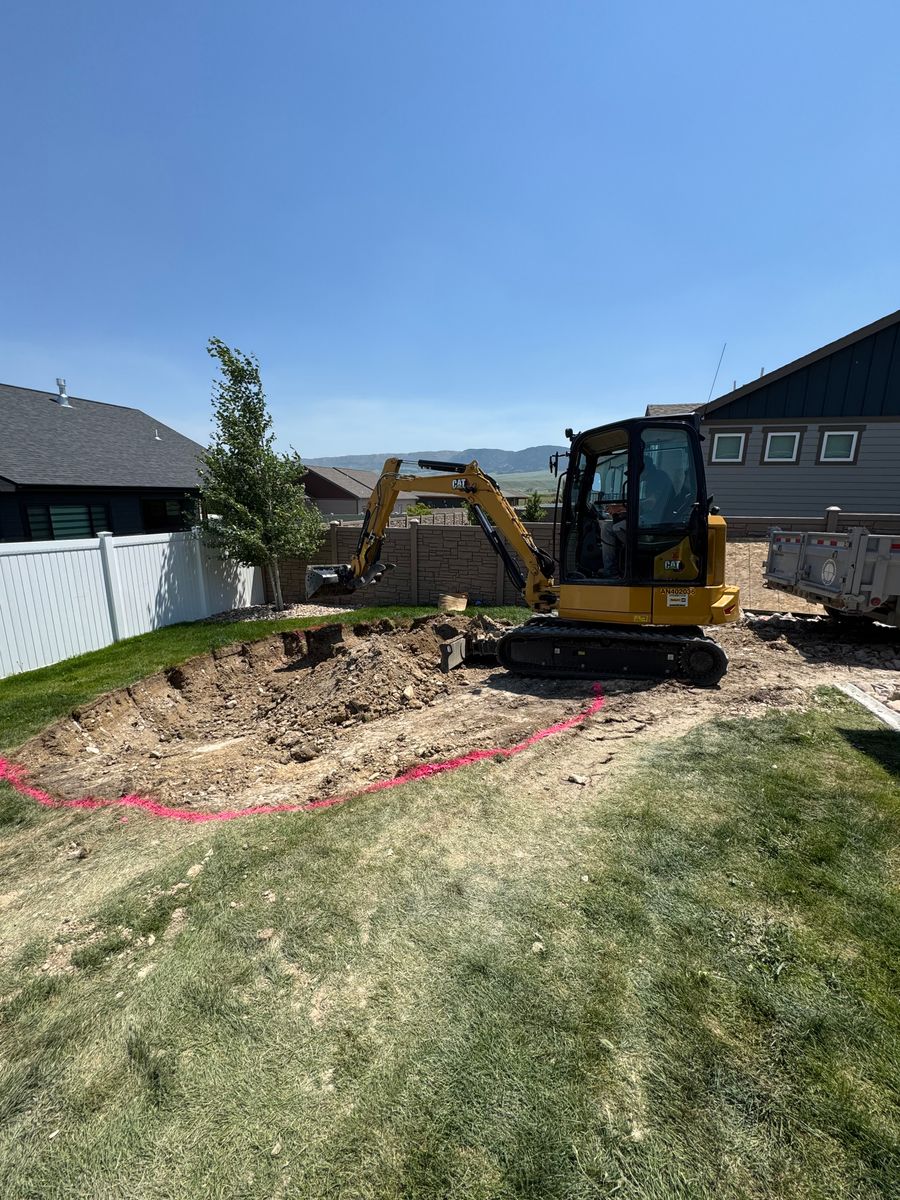 Excavation for Precision Landscape in Casper, WY