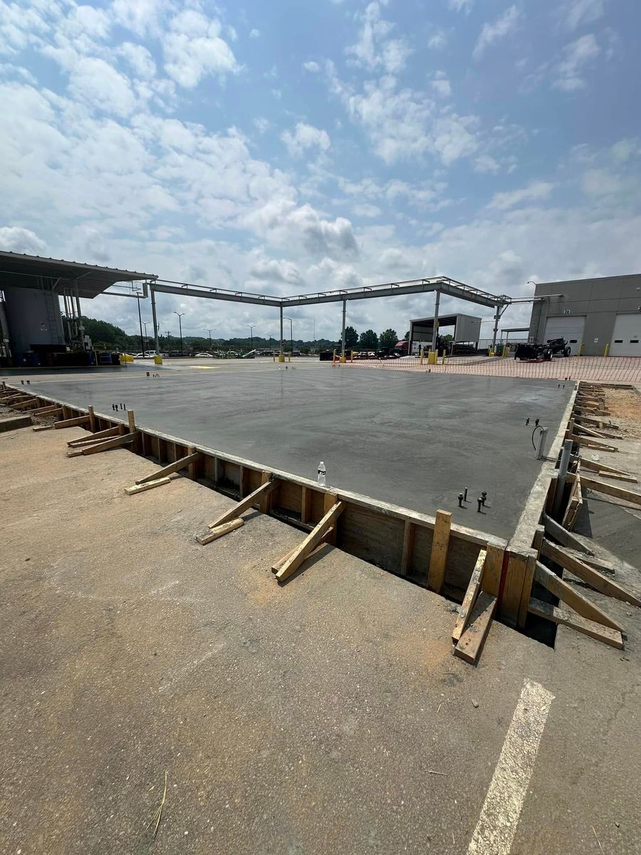 Concrete Slab Construction for J & Son Construction LLC in Forest City, NC