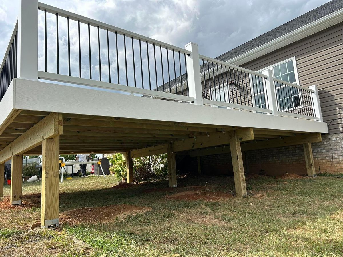 Deck & Patio Installation for E&H Contracting in Staunton, VA