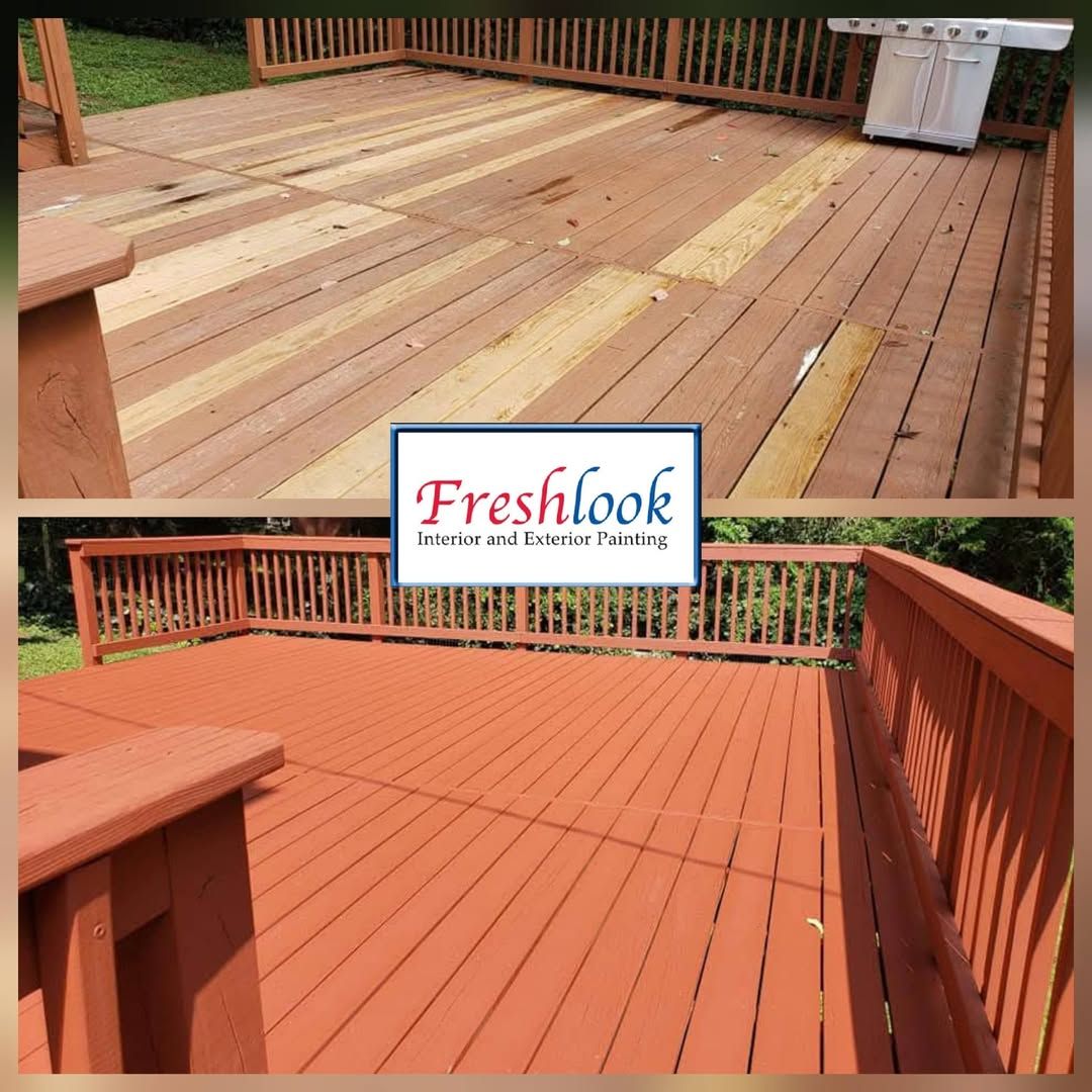 Deck Staining for Freshlook Painting LLC in Springfield, PA