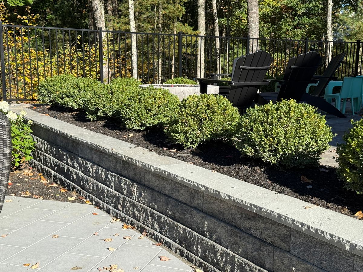 Retaining Wall Construction for The Lawn Guy in Saratoga Springs, NY