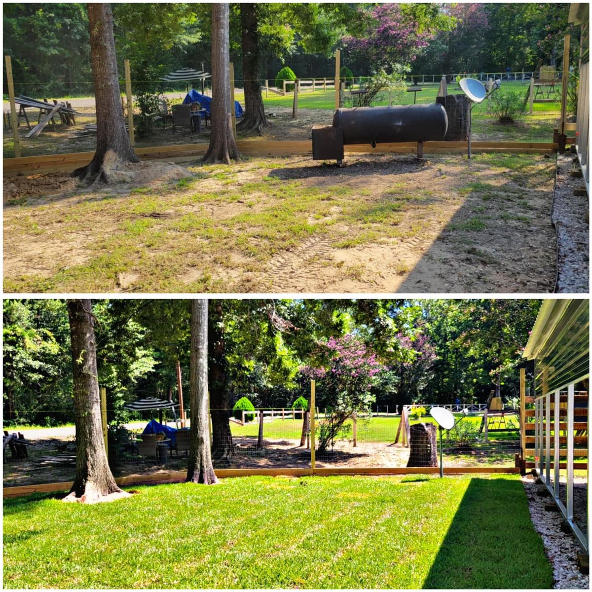 Sod Installation for JT’s Landscaping in Tyler County, TX