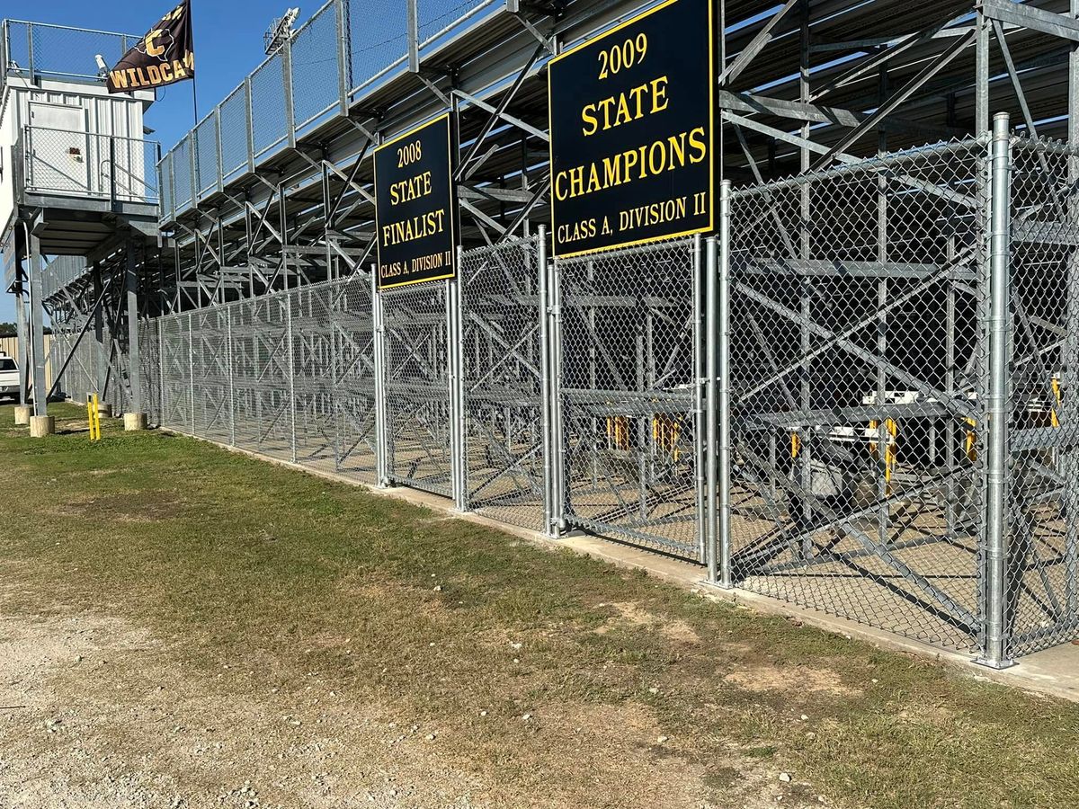 School Fencing for Cowboy Construction in Palestine, TX