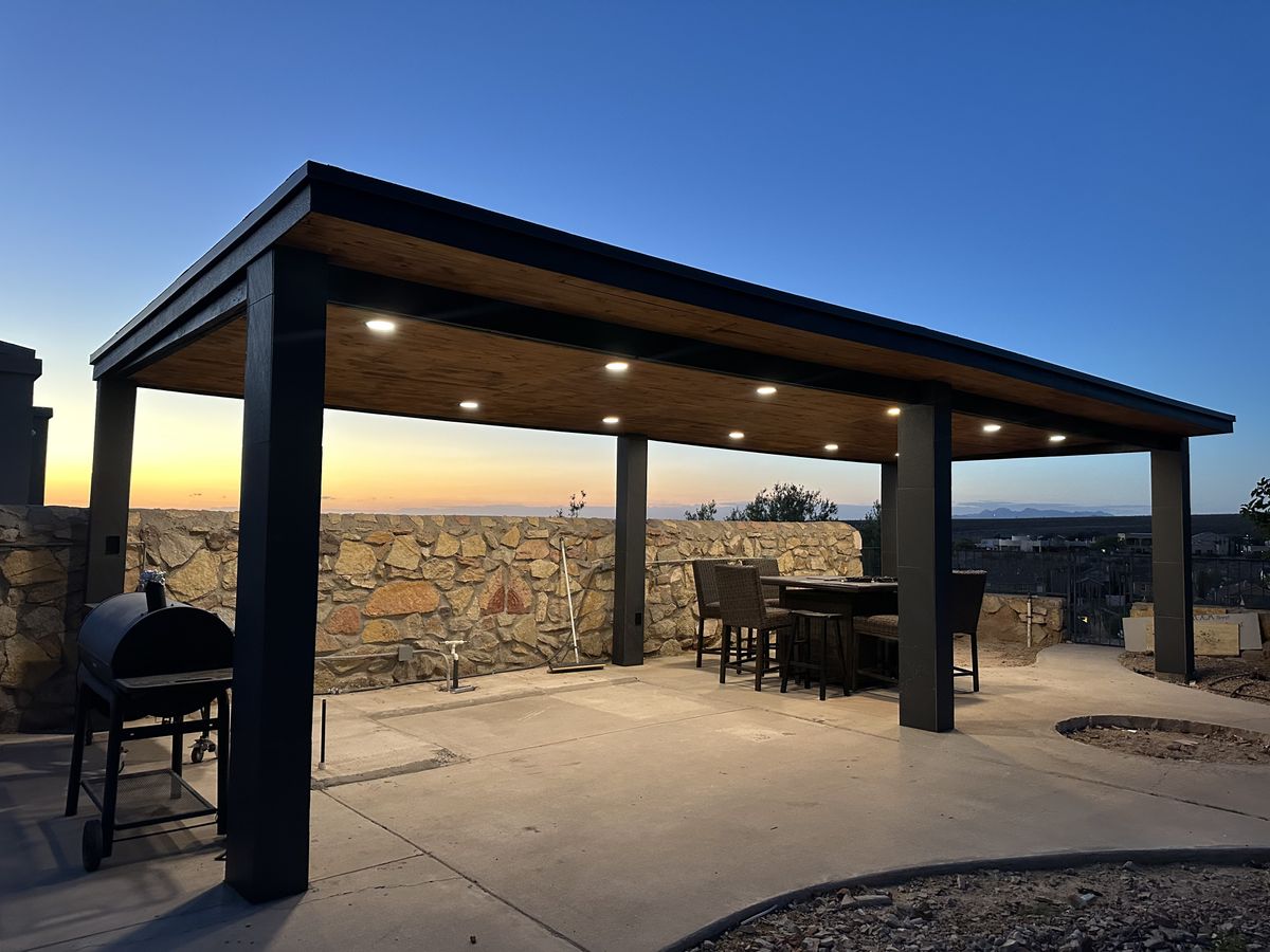 Backyard and Porch for BDR Innovations in El Paso, TX
