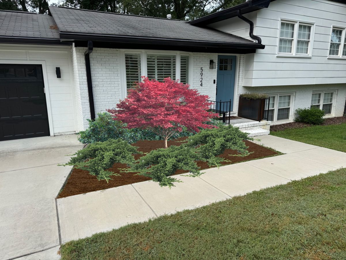 Landscape Installation for Upcycled Landscape and Design in Charlotte, NC