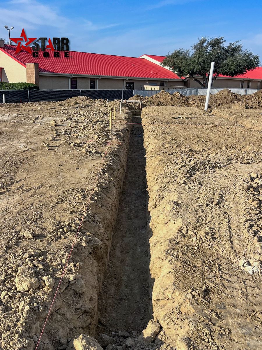Foundation Digging for STARR CORE LLC in Rio Grande City, TX