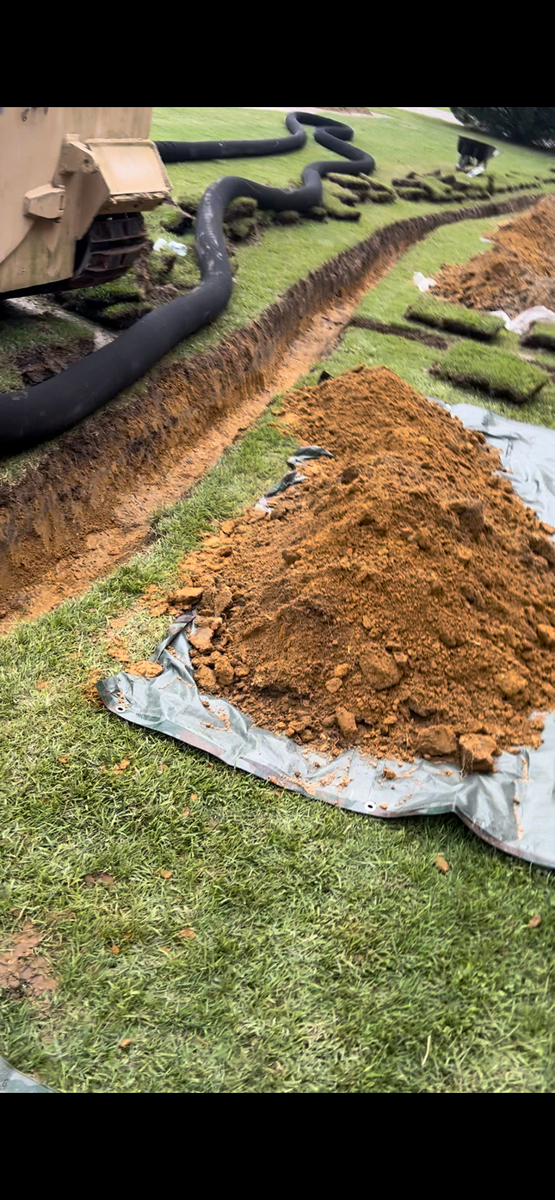 French drain for J&A Grading Services LLC   in Benson, NC