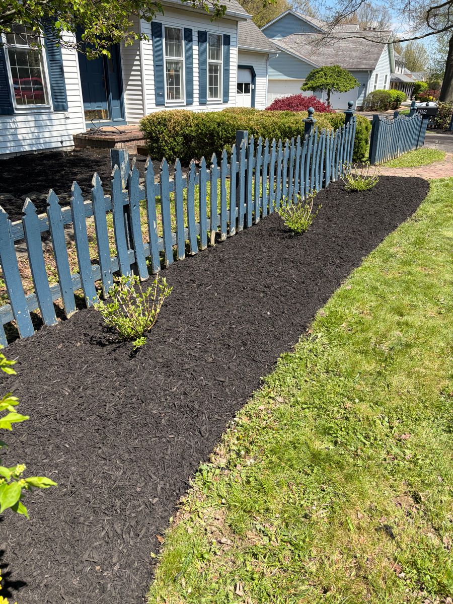 Mulch Installation for Youngstown Lawn & Patio Design in Canfield, OH