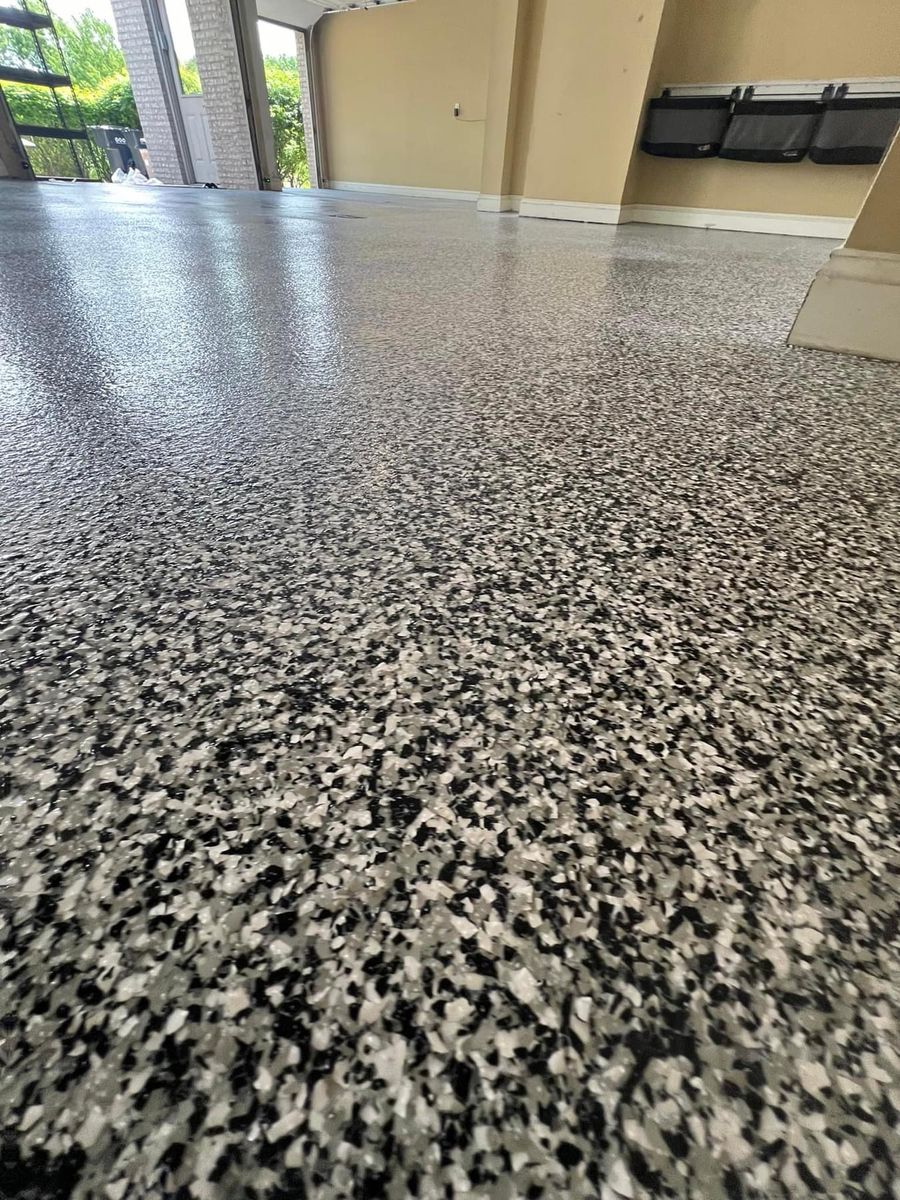 Epoxy Floor Coatings for Texas Curb N Borders in Houston, TX