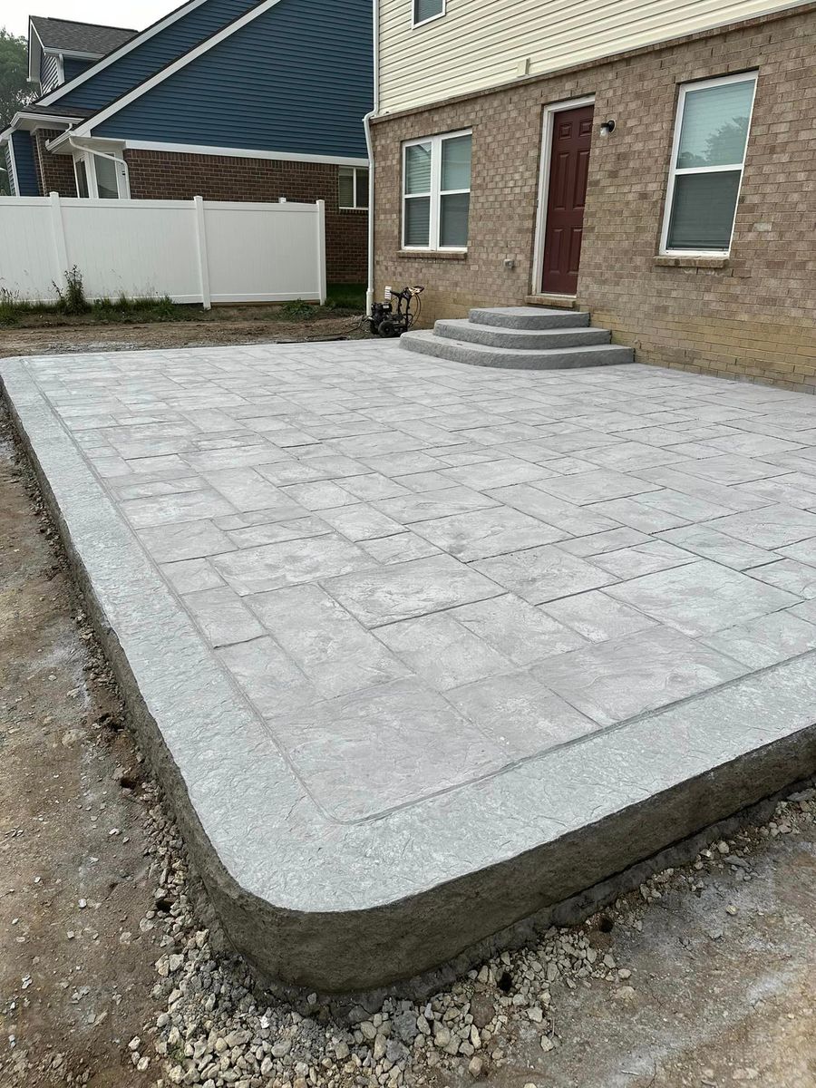 Patio Design & Installation for D.R. Concrete  in Lincoln Park, MI