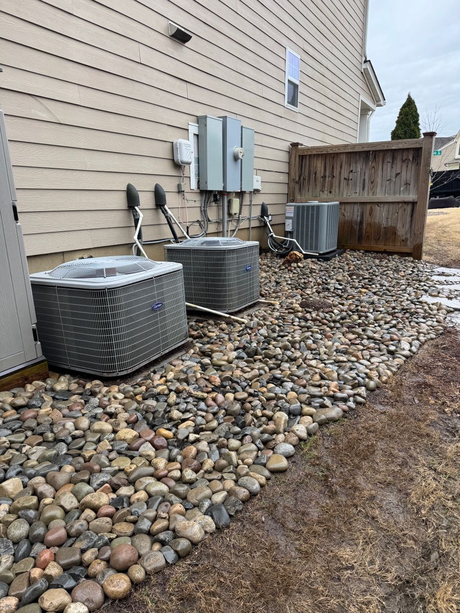 Rock Installation for Chavez Landscaping in Pittsboro, NC