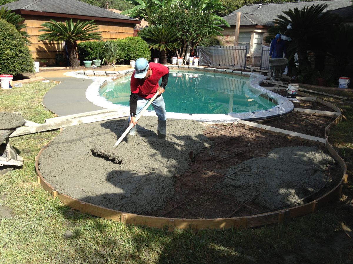 Pool Remodels for Texas Curb N Borders in Houston, TX