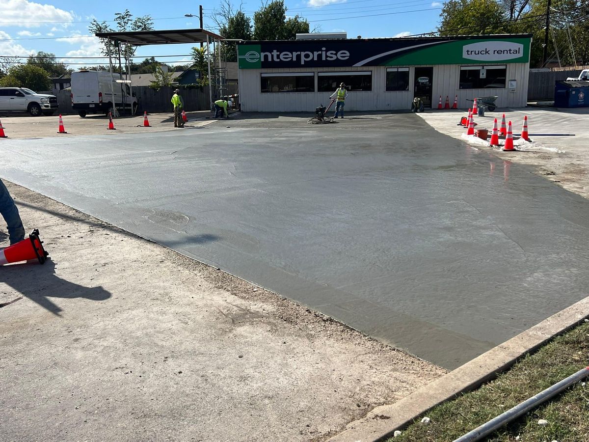 Concrete Slab Construction for BMX Concrete in Bastrop, TX