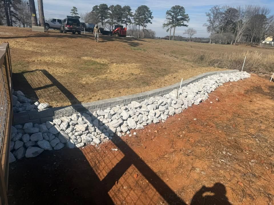 Retaining Walls for Greenwood Lawn & Landscaping LLC in Talladega, Alabama