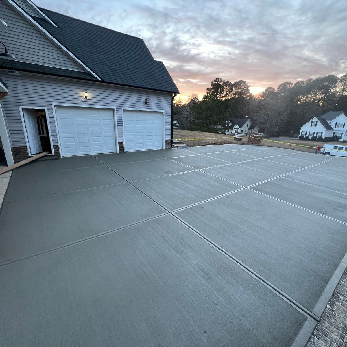 Driveway Construction for H&C Concrete in Garner, NC