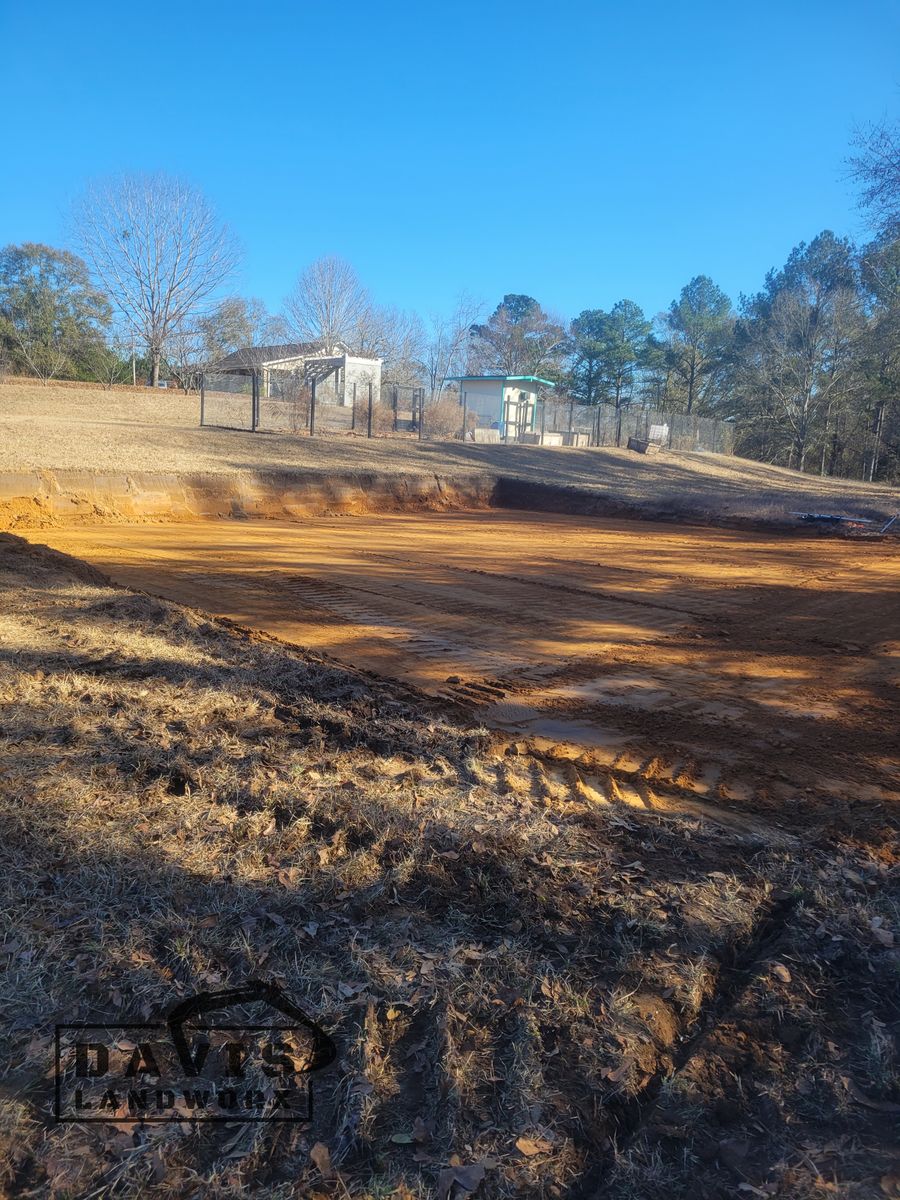 Excavation for Davis Landworx in Clanton,  AL