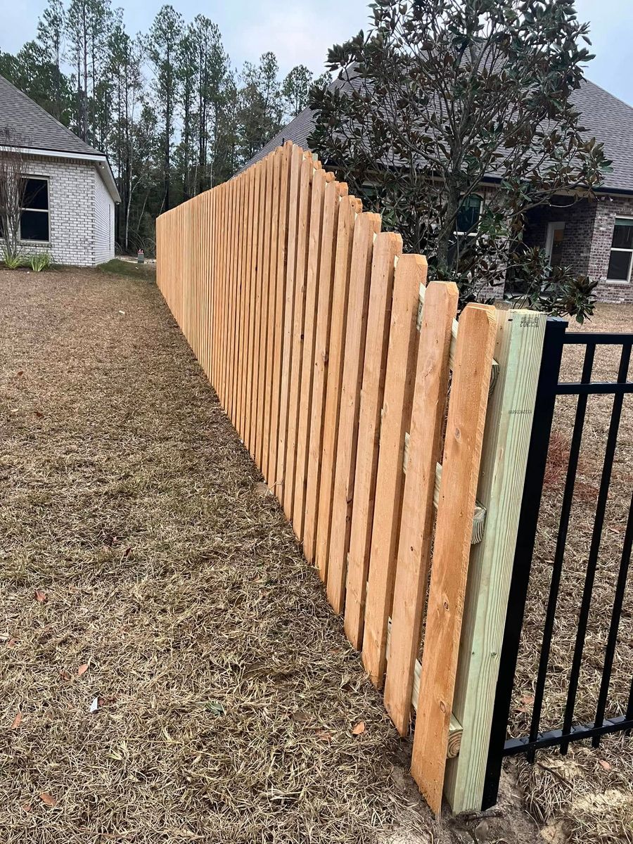 Fence Installation for Ferguson Made Fencing and Construction in Mobile, AL