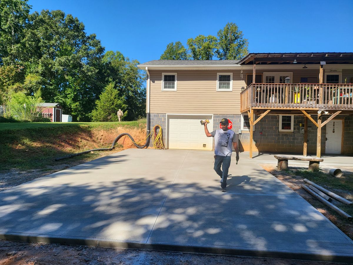 Concrete Slab Construction for Miilan Construction in Boonville, NC
