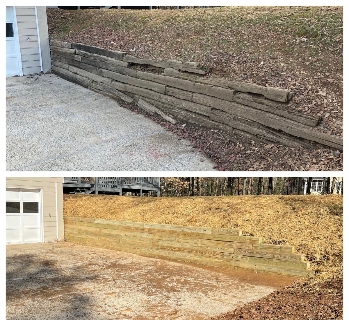 Retaining Wall Construction for Galloway Landscaping in Acworth, GA