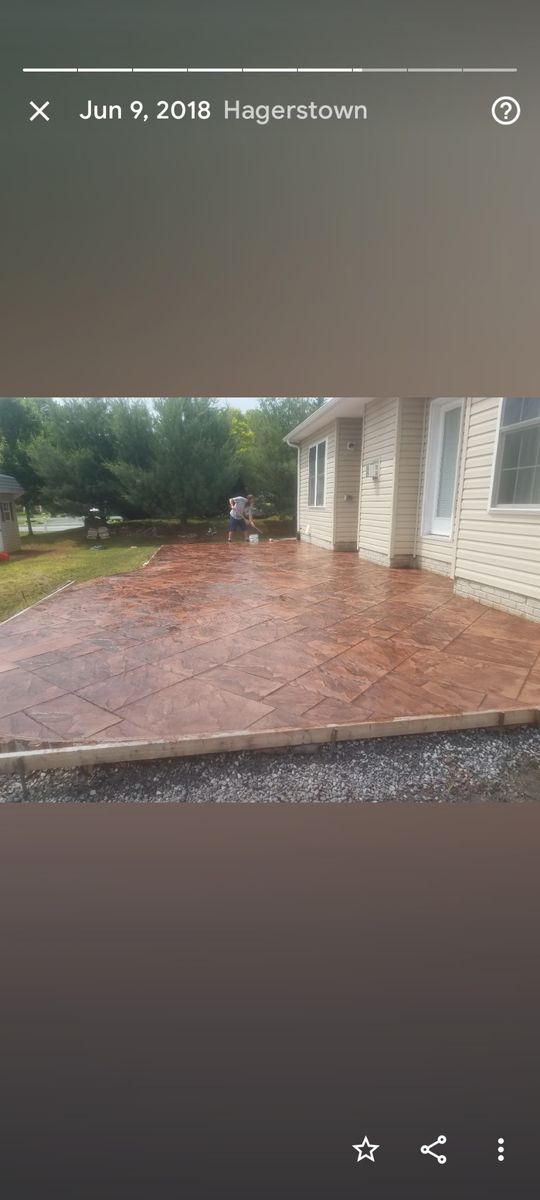 Sidewalk Installation for C&T Concrete in Frederick, MD