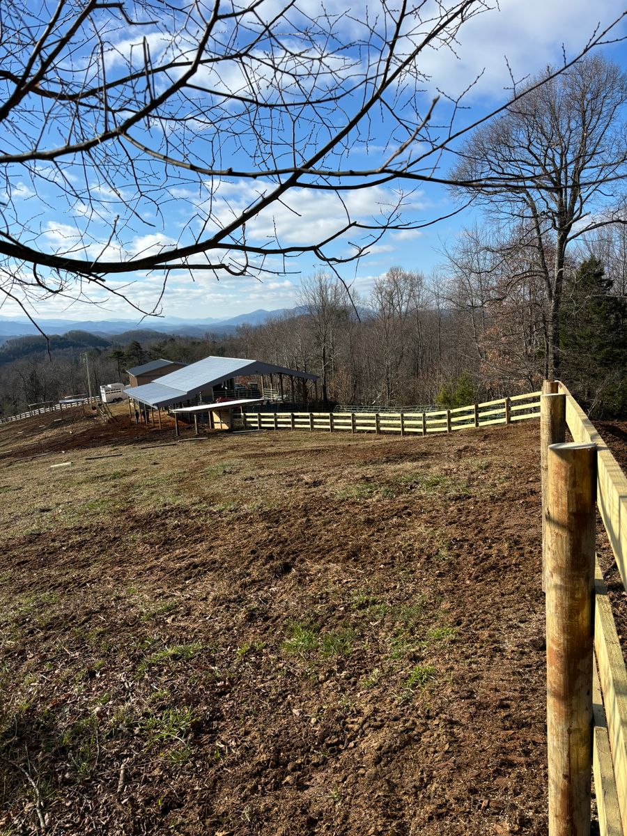 Grading & Excavating for LB Fencing & Services in Archdale, NC