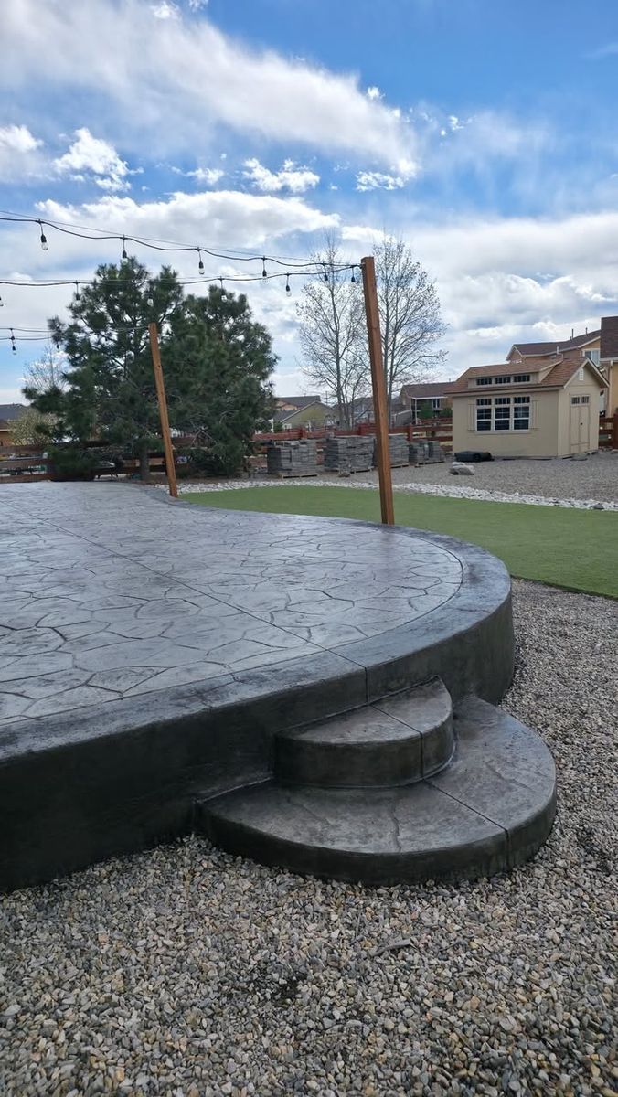 Custom Concrete Design for Acorn Construction & Contracting in Colorado Springs, CO