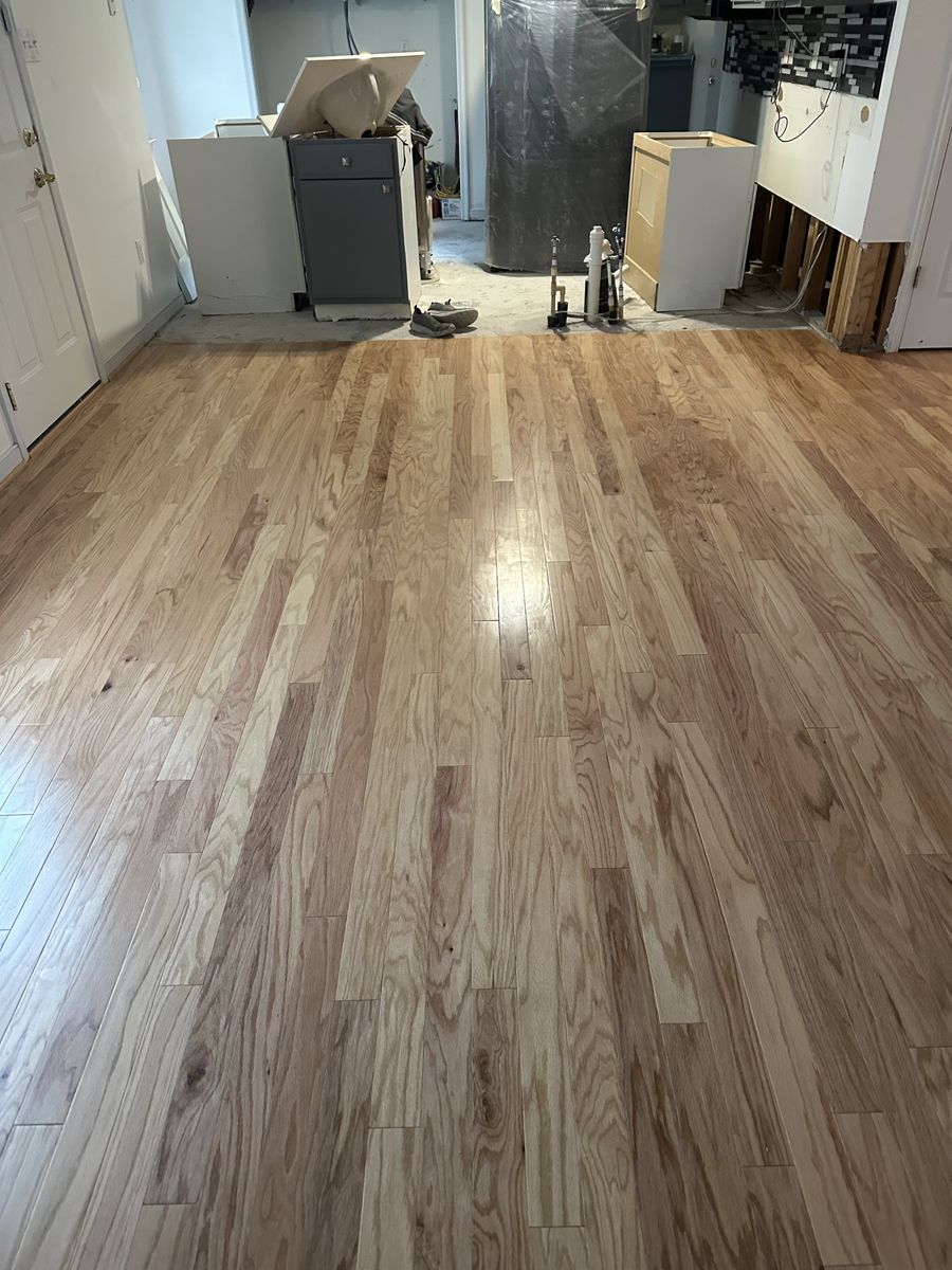Refinishing hardwood flooring for Jason Tench Flooring LLC in Richmond, VA