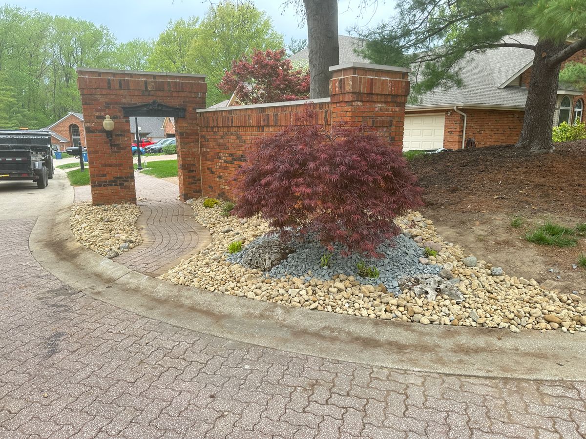 Landscape Installation for Mayfield Landscaping in Staunton, IL
