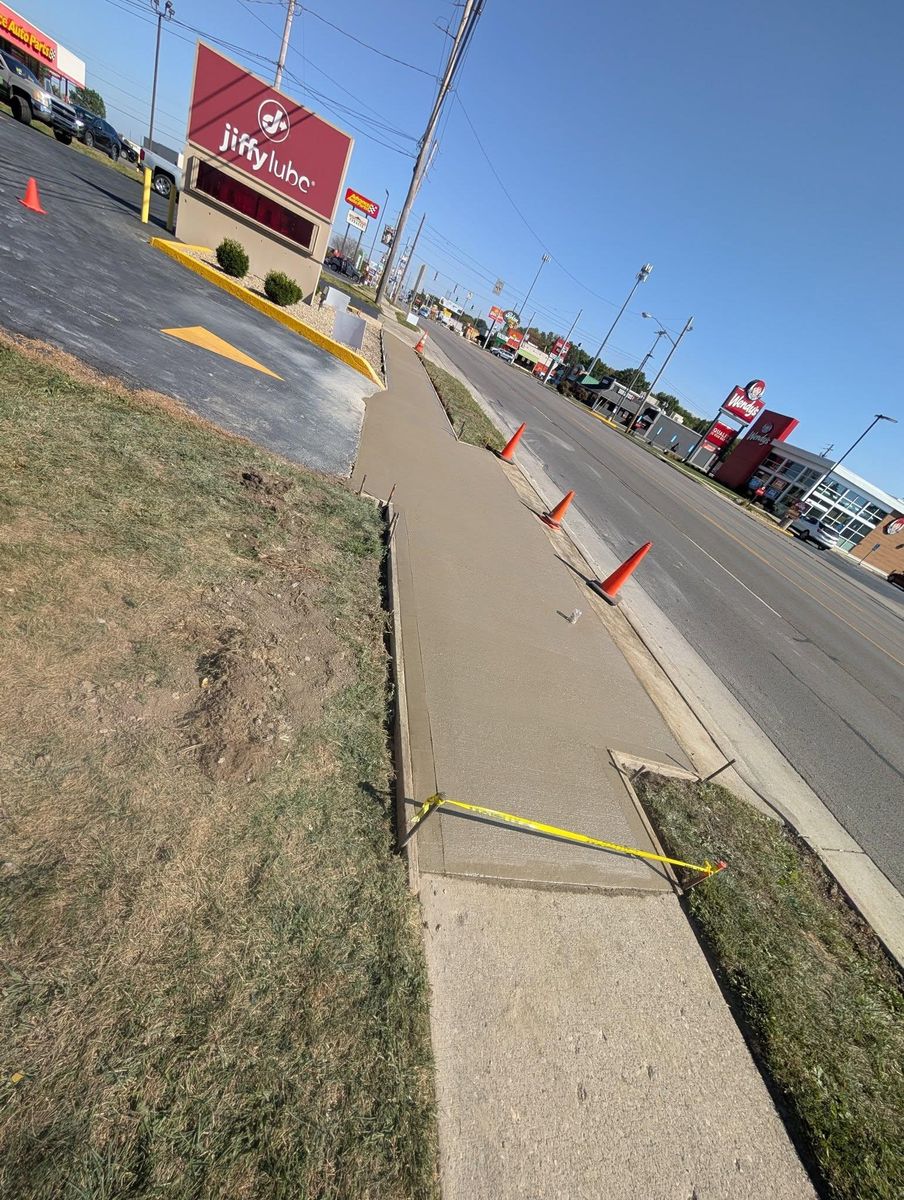 Concrete Installation for Knapps Landscaping and Lawn Care in Marion, OH