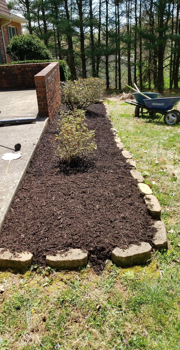 Mulch Installation for L & A Lawn Care, LLC in Manchester, MD