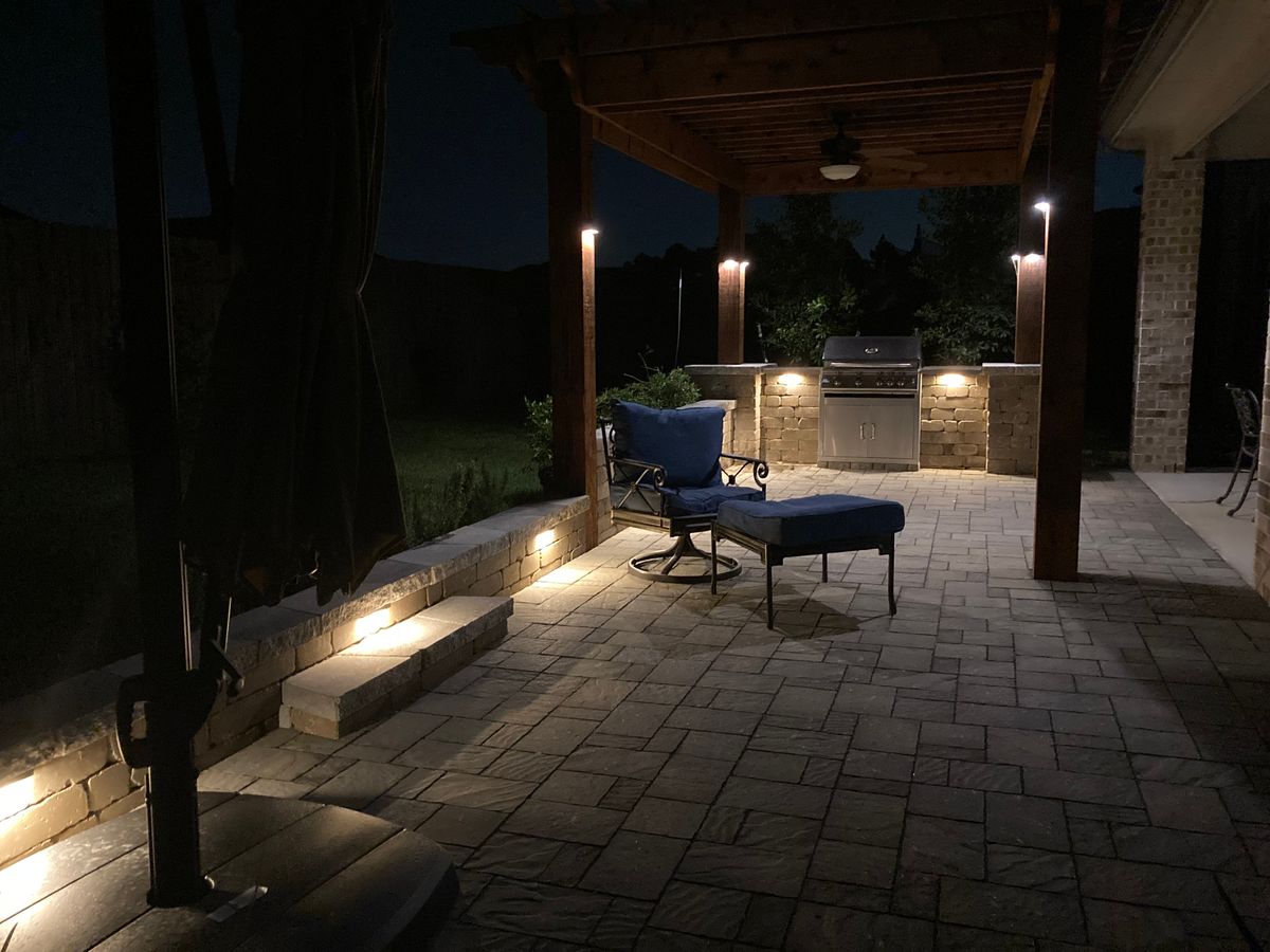 Hardscaping for Atlas Land Design in Creekside Park, TX