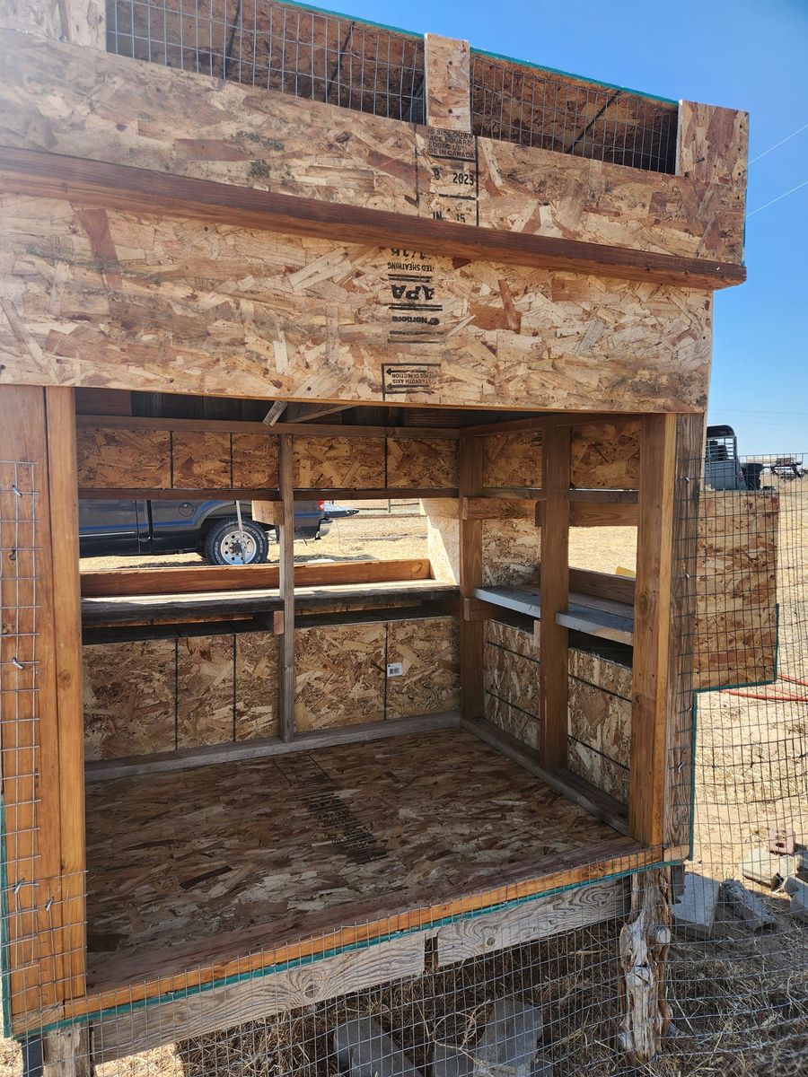 Custom Chicken Coops for M&N Fencing in Northeast Colorado, CO