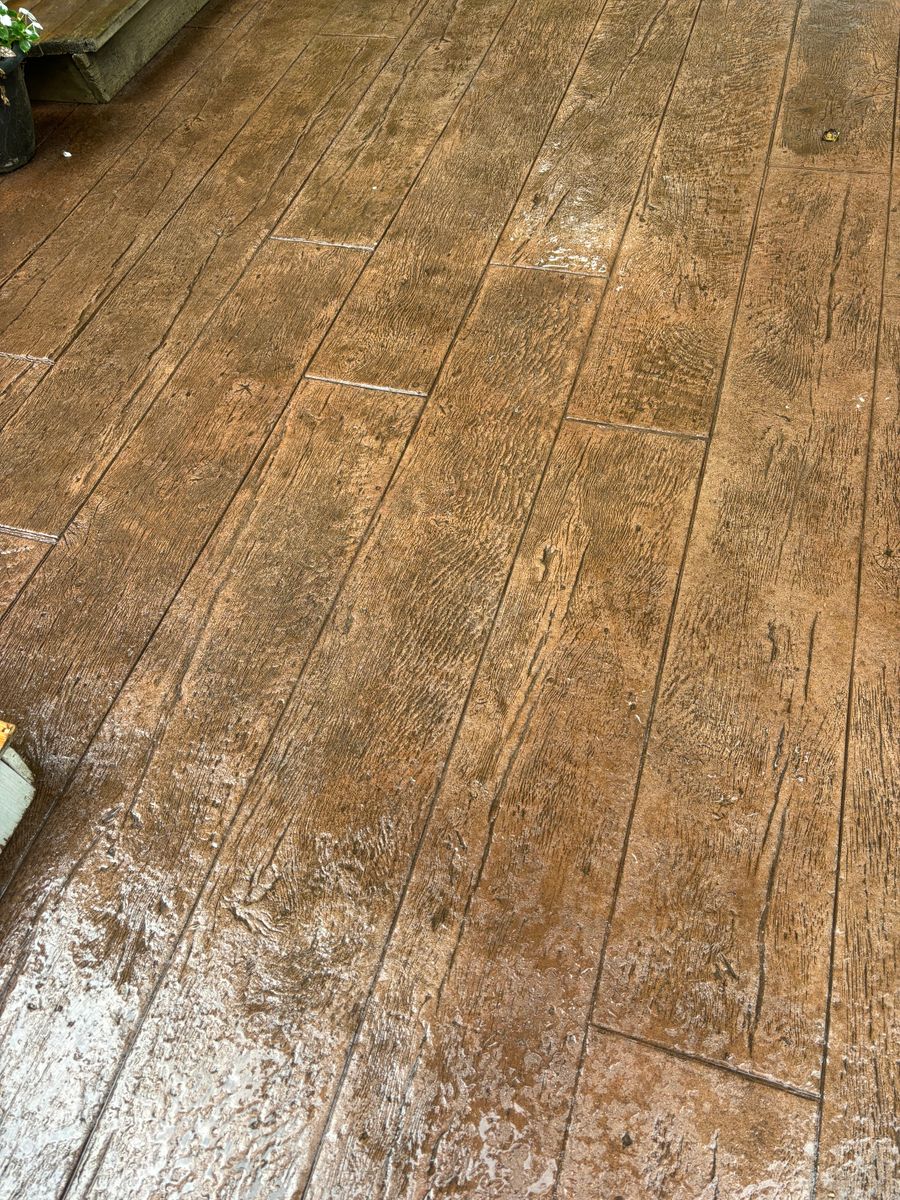 Stamped Concrete Installation for Karasch Concrete & Masonry in Sartell, MN