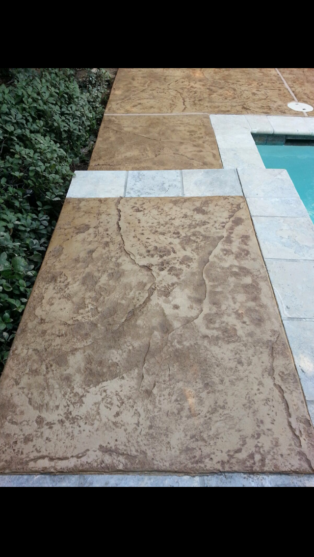 Stamped Concrete Installations for Texas Curb N Borders in Houston, TX