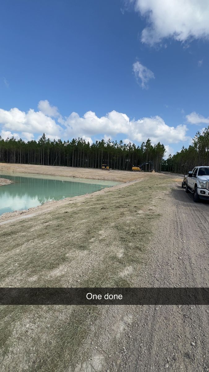 Ponds for Bay Hill Development in Nahunta, GA