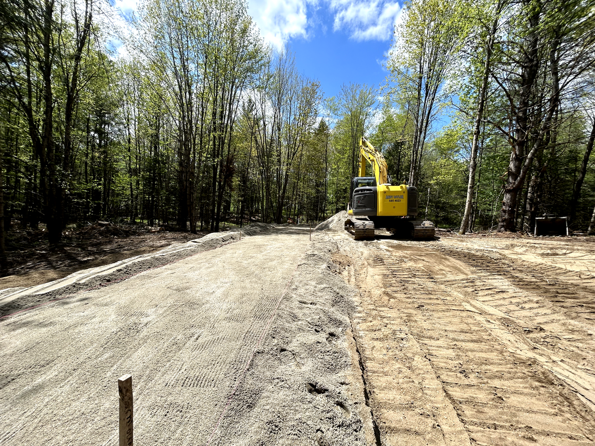 Land Grading for Andy Naylor Excavation in Johnson, VT