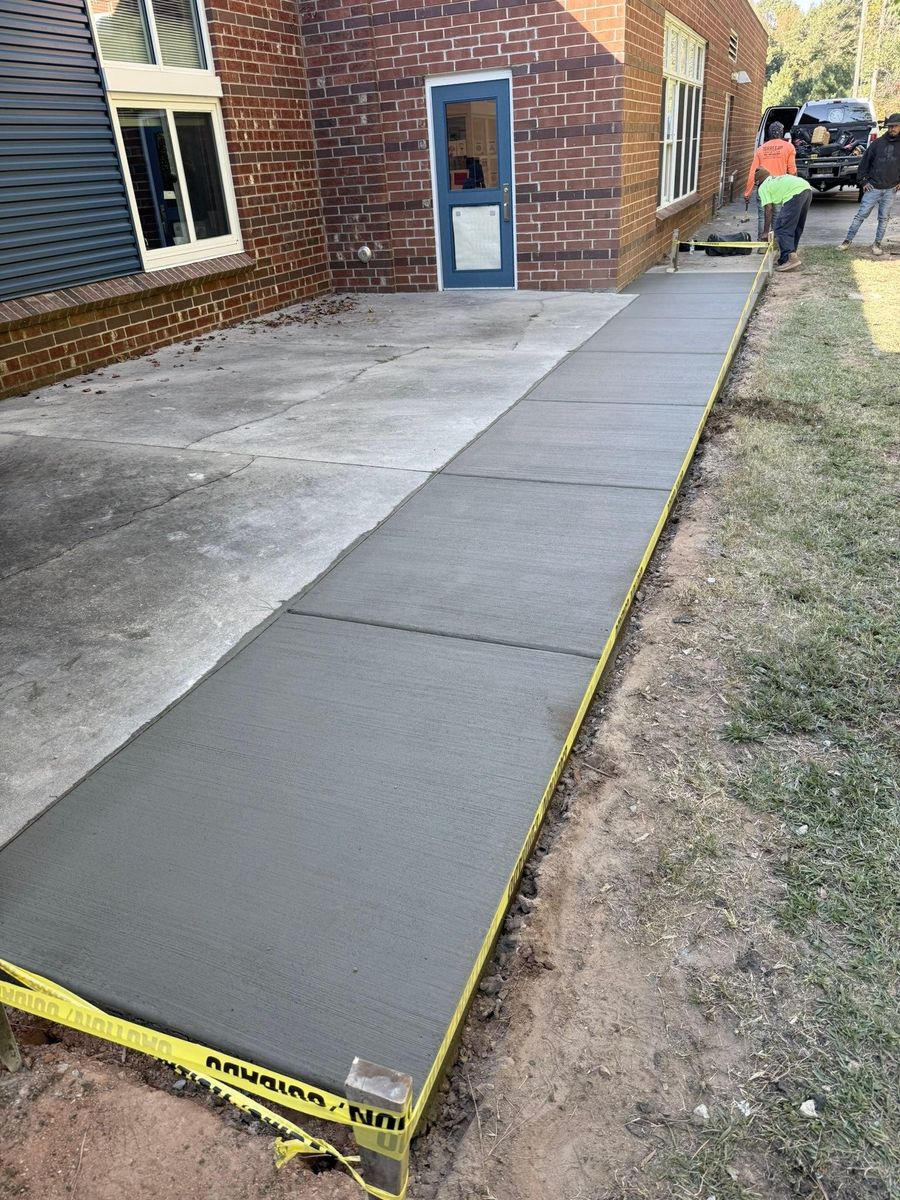 Concrete Slab Construction for DMGZ Concrete in Winston-Salem, NC