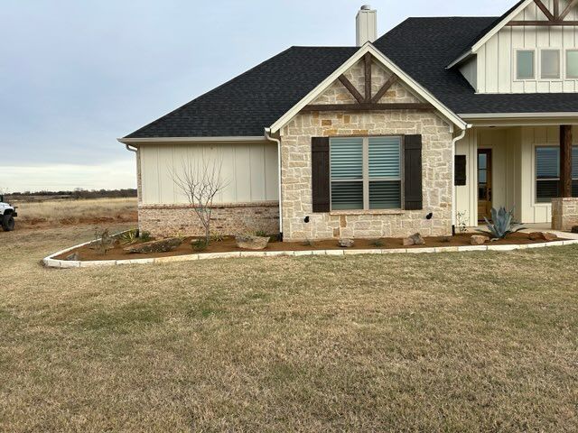 Stonework for L & L Landscape and Design in Weatherford, TX