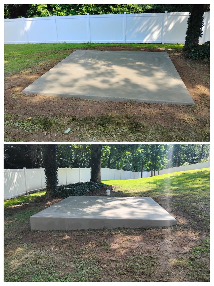 Concrete Slab Construction for OBH Concrete LLC in Lusby, MD