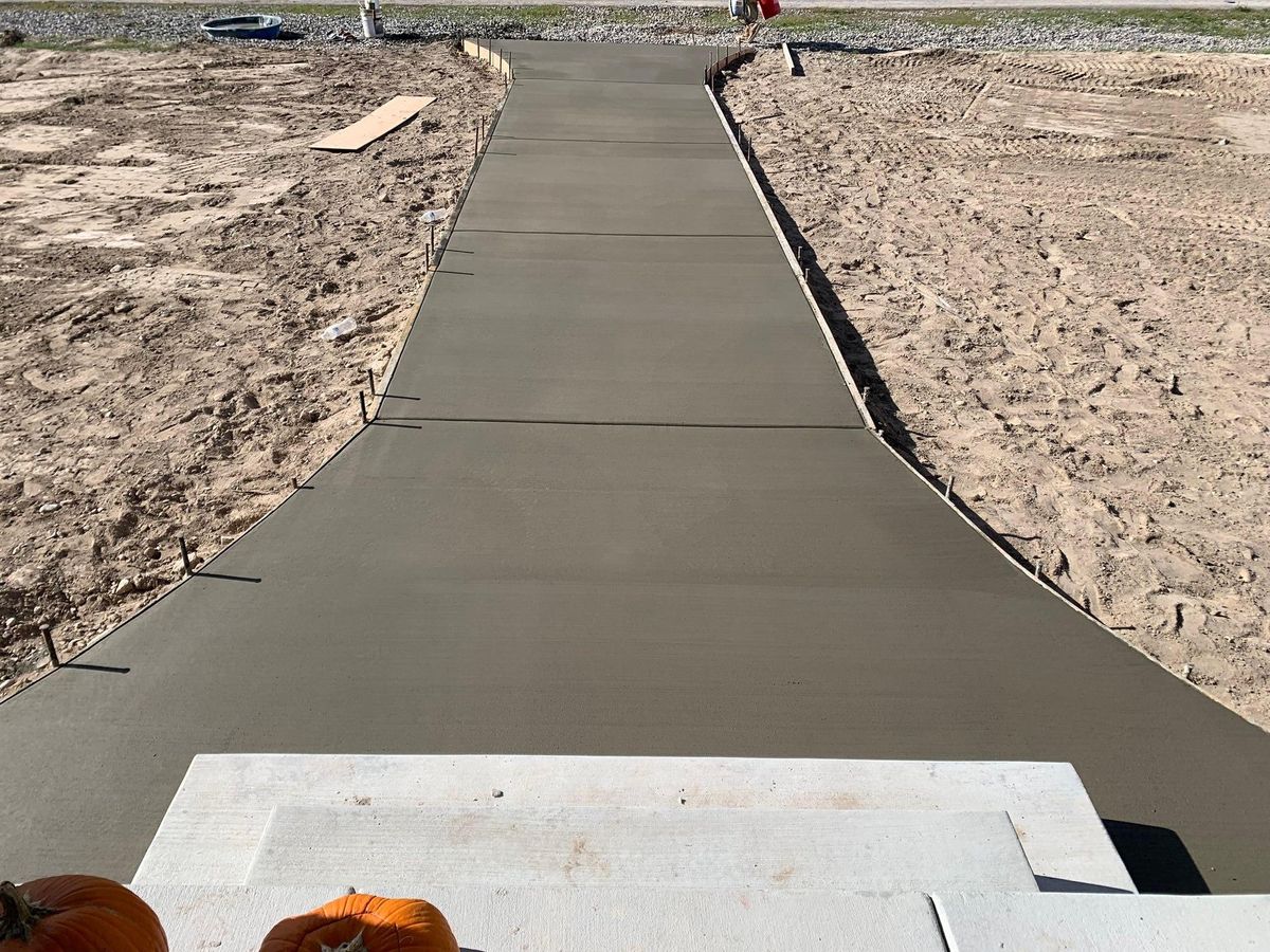 Sidewalk Installation for Diamond Peak Concrete in Garland, UT
