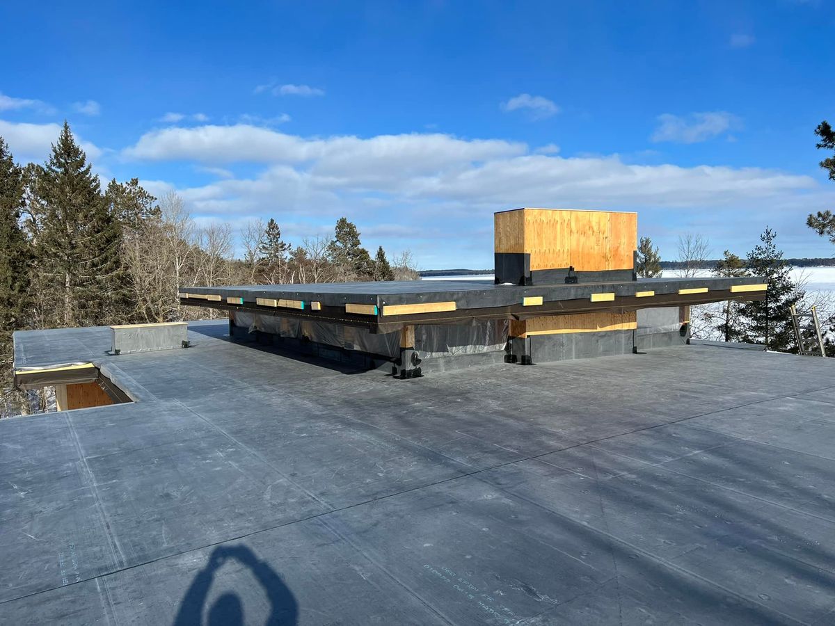 Low Slope EPDM Roofing Installation for Patriot Roofing Plus LLC in Pequot Lakes, MN